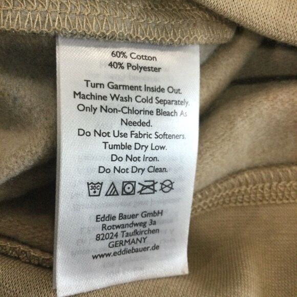 Eddie Bauer Sweatshirt Hoodie Men’s Size Large Color Campo Camp Fleece Pull-Over - Picture 6 of 10